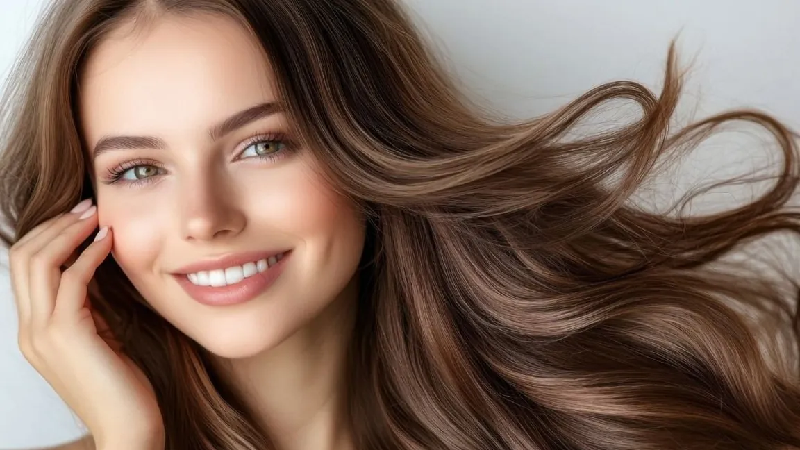 A client with beautifully styled hair at Salon Oasis Med Spa.